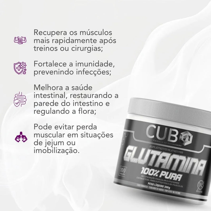 Glutamina 100% Pura 300g