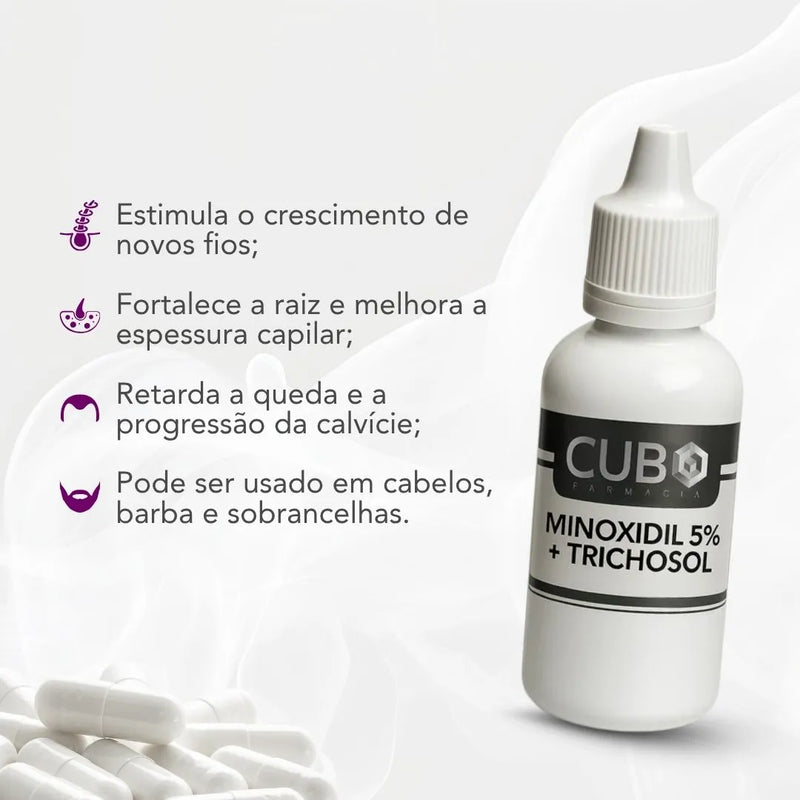 Minoxidil 5% + Trichosol Loção